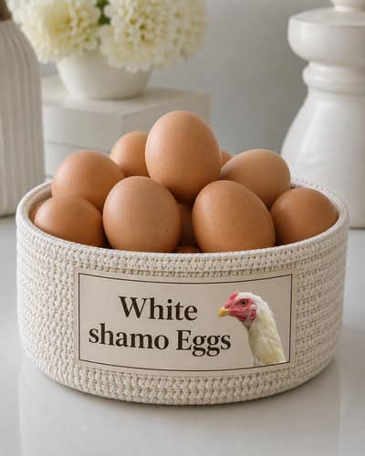 Fertile White Shamo Eggs