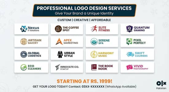 Creative Logo Design Services for Business, YouTube & Social Media