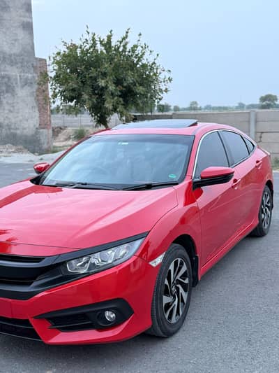 Honda Civic Oriel 2017 Red Color Total Genuine