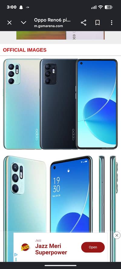 oppo reno 6 parts chahiye