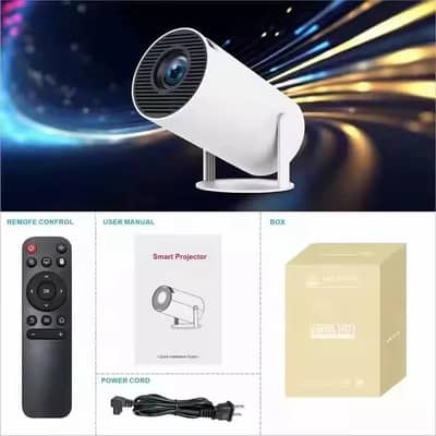 HY300 PRO Android Portable Projector with WiFi and Bluetooth for home