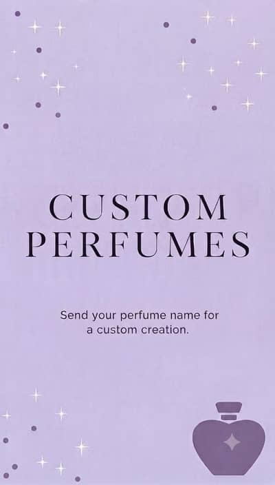 Custom Perfume - All types of fragrances available