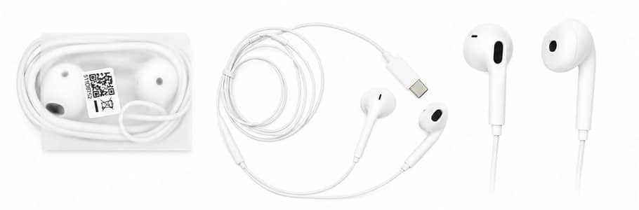 Type-C Wired Earphones - HD Sound + In-line Mic + Controls