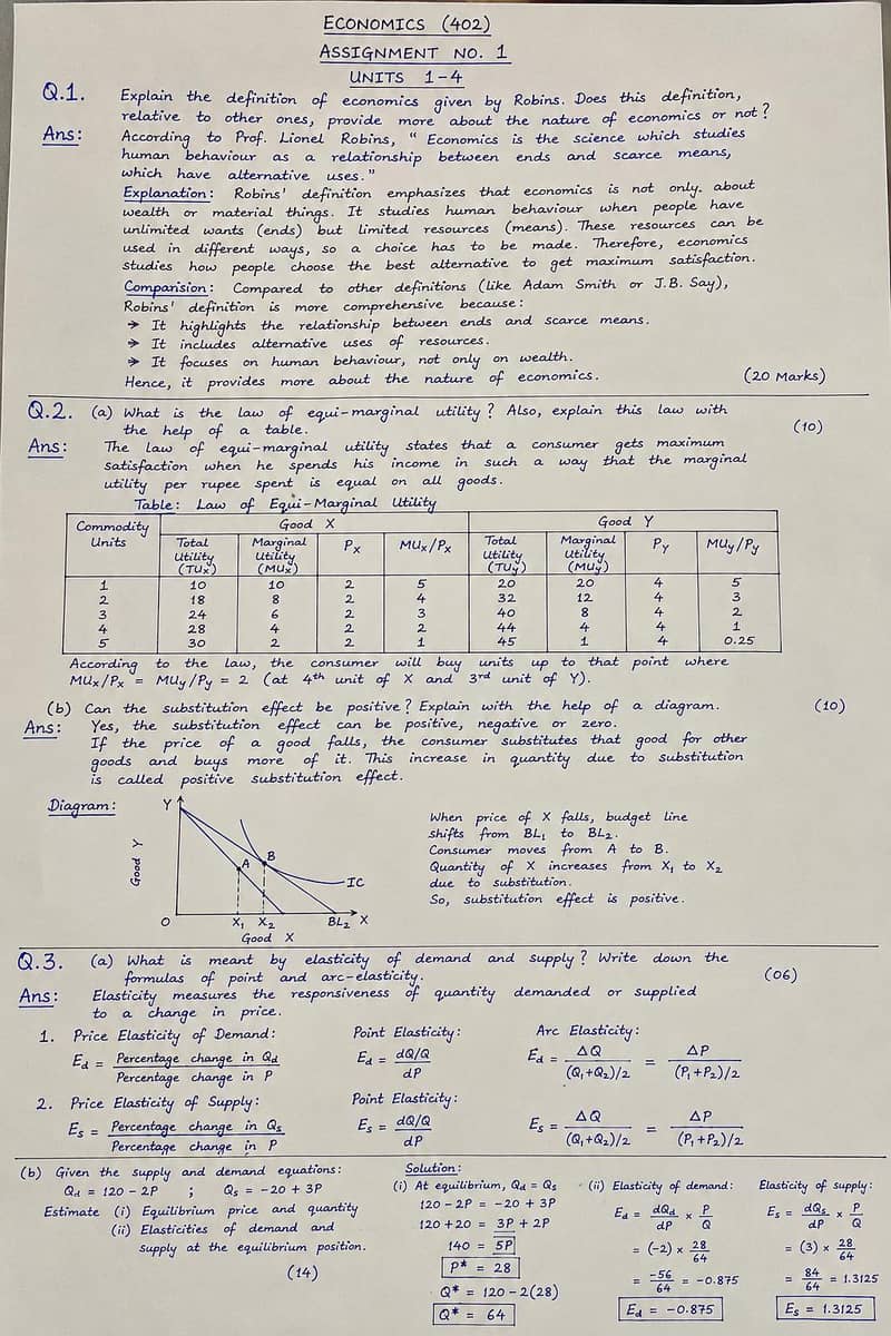 hand written assignment 0