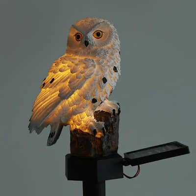 Solar Owl Garden Light – LED Decorative Outdoor Lamp