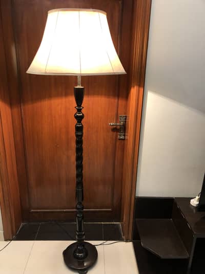 wooden lamp  (Antique)