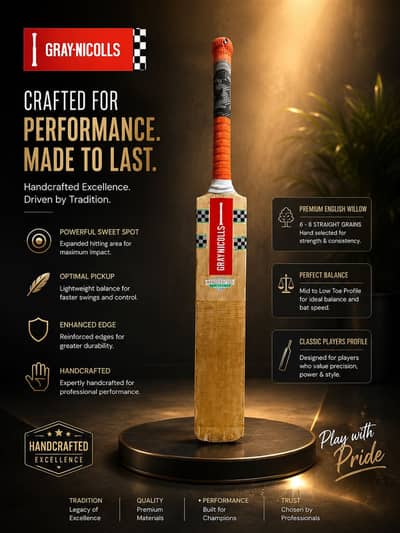 High Quality Kashmir Willow Gray-Nicholls Hardball Bat(03202610143)