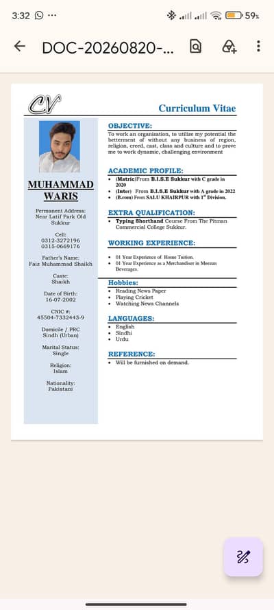 need a job