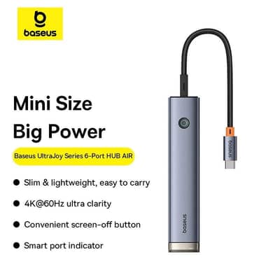 Baseus UltraJoy Series 6-Port USB-C Hub — BS-OH166