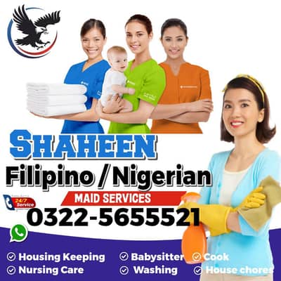 We provide Nigerians Filipino Sri Lankan maids in Pakistan