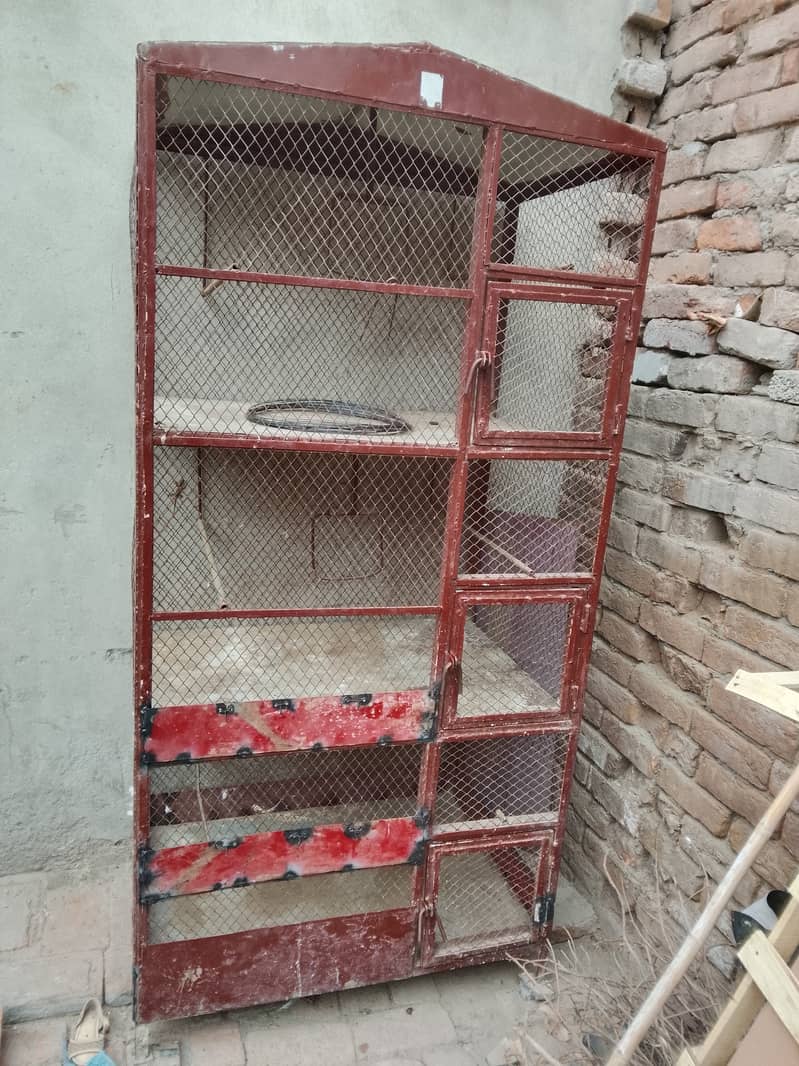 یہ ایک پنجرہ ہے اس میں چائے کبوتر رکھ کے مرغیاں کے طوتے رکھیں 1