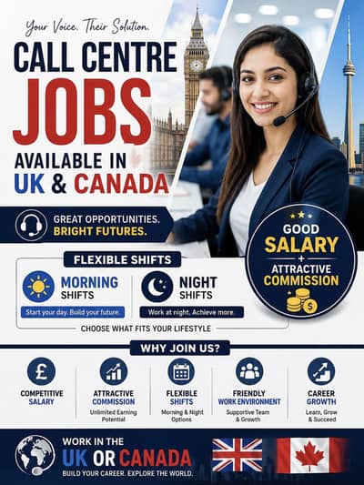 Call centre jobs available johar town