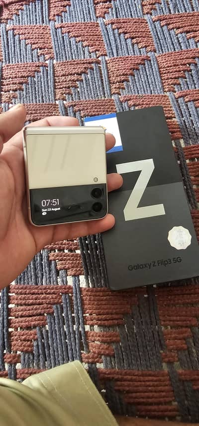 Samsung Mobile Z Flip 3 official PTA PROVE 256GB with box 10/10