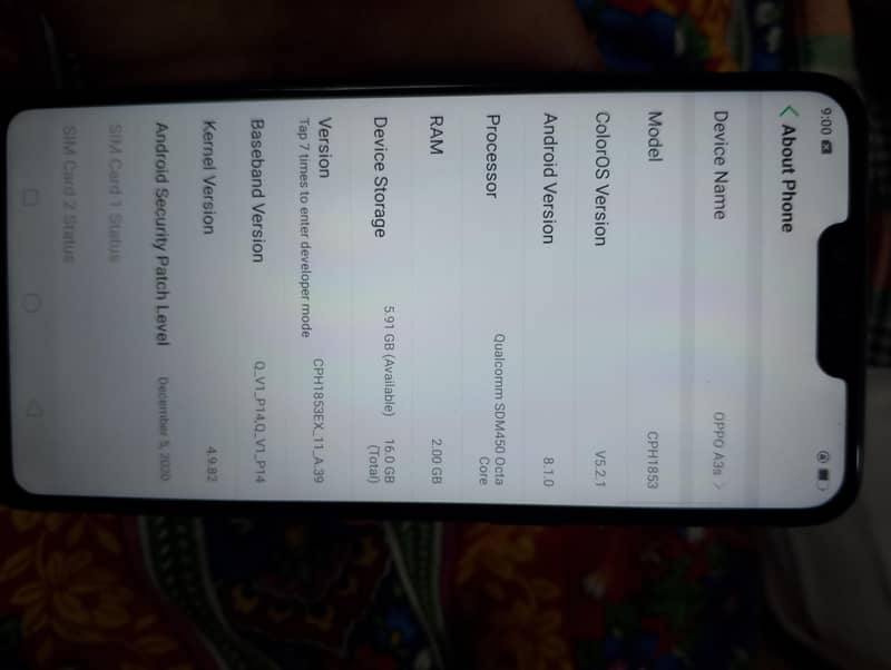 OPPO A3s 1