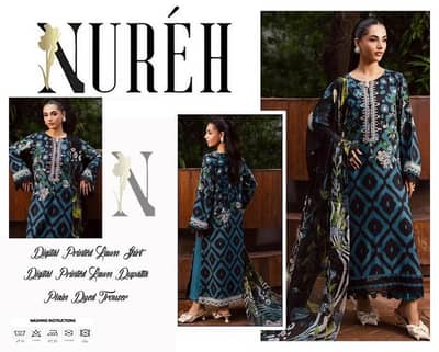  NURÉH Digital Printed Lawn 
