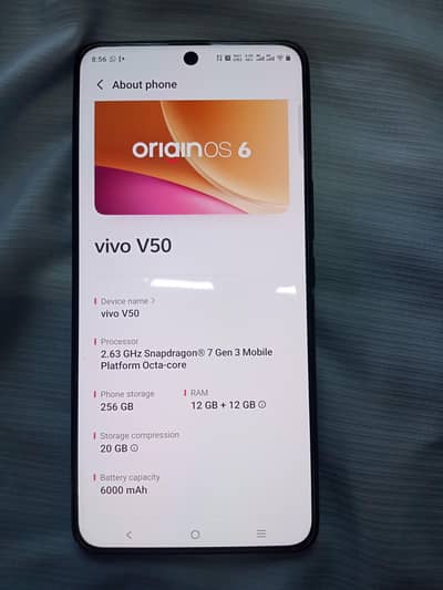 vivo v50 RM 12+12 256