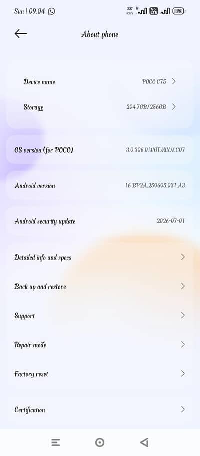 Poco c 75