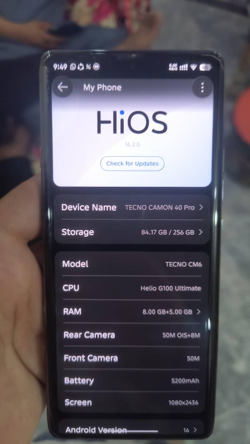 Tecno CAMON 40 Pro 1