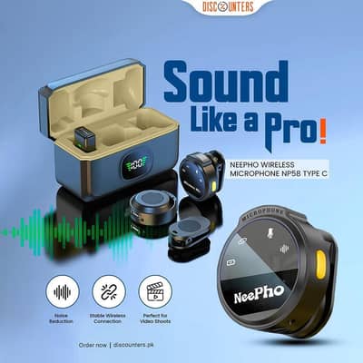 NeePho Wireless Collar Clip Microphone
