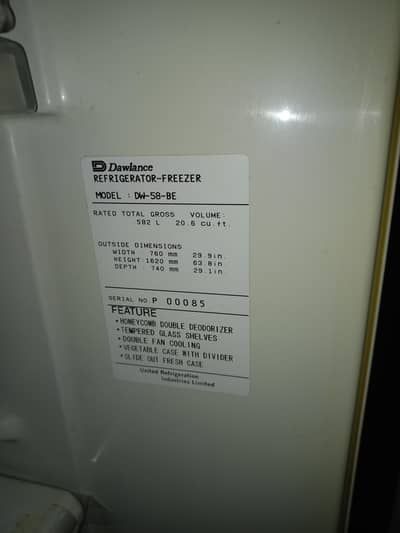 Dawalance Refrigerator