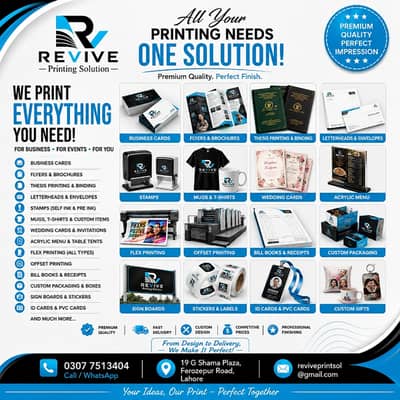 Printing Services Lahore | Flex & Cards