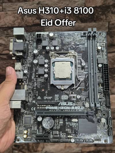 ASUS PRIME H310M R R. 2 with i3 8100 processor