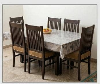 6-Seater Solid Wooden Dining Table 1