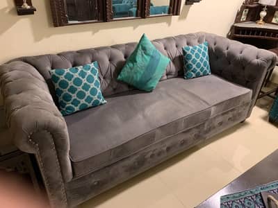 Sold teak wood Sofa sets, very sparingly used