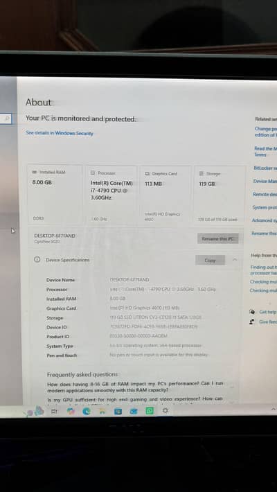 dell i7 4th gen