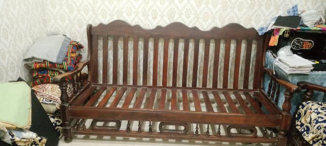 wooden sofa set