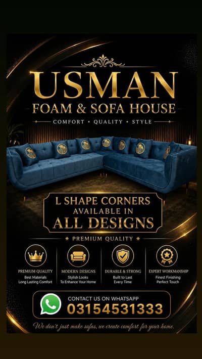 L shaped corner 1+3+3