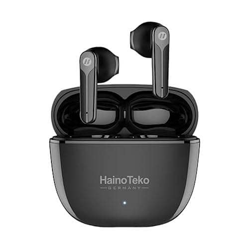 Original Haino Teko (Germany) Air-5 True Wireless Earbuds | Active Noise Cancellation TWS Ear ponds | Bluetooth 5.2 Headset with Free Silicon Cover - Special Deal