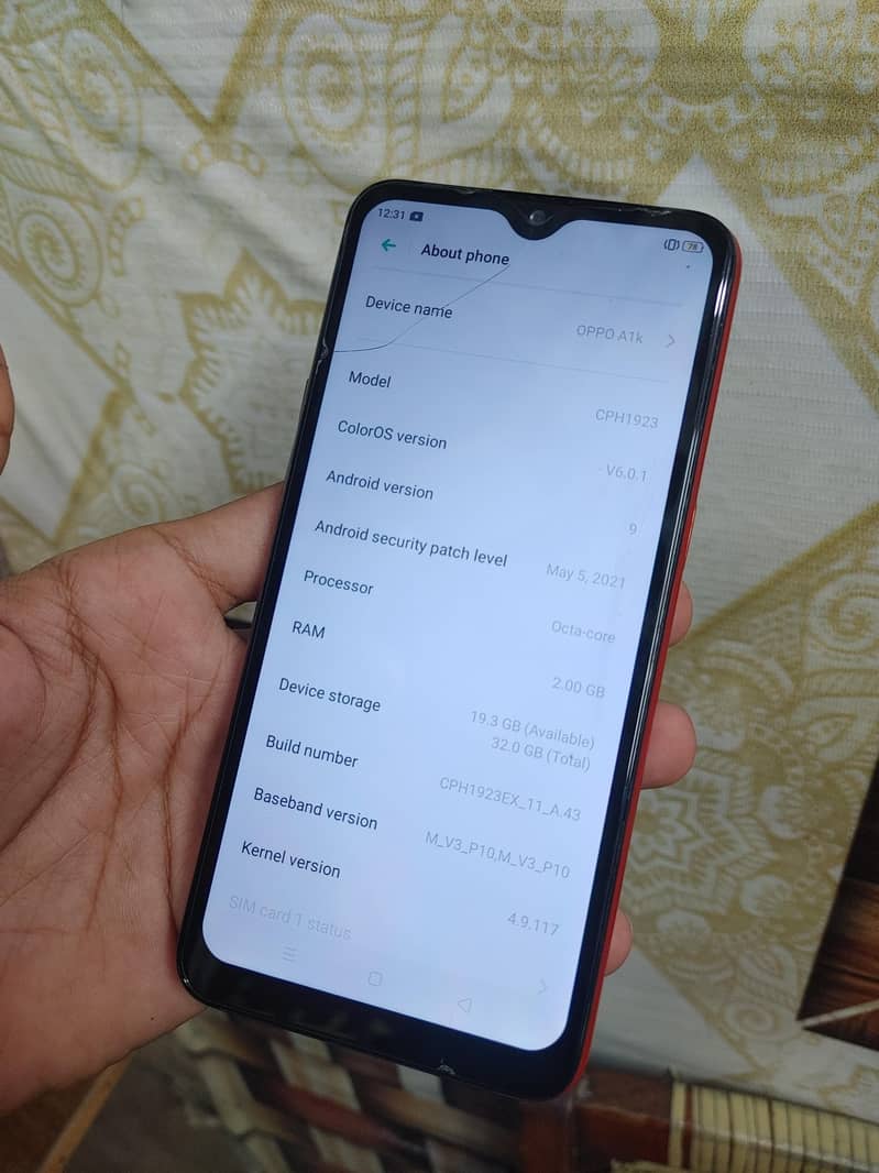oppo a1k 5