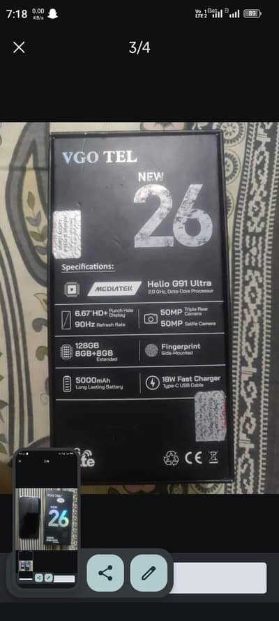 VGO TEL New 26 contact 03200173541