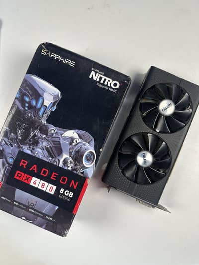 RX480 8GB, RGB Sapphire Edition with Original box.