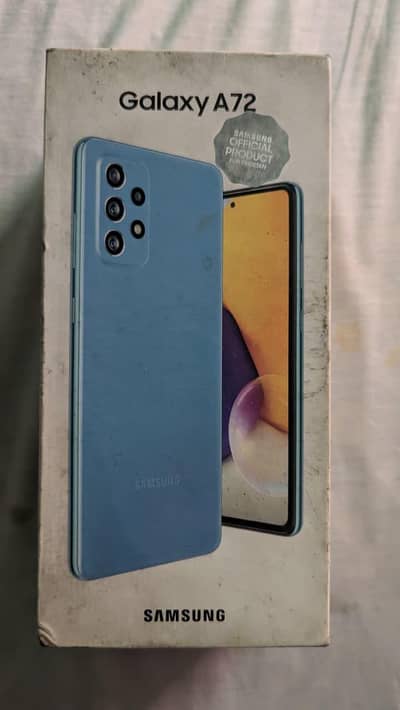Samsung Mobile A72 with original Box and charger