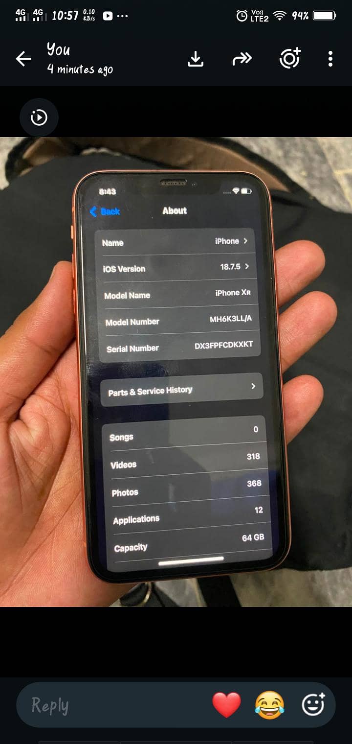 iPhone xr 5