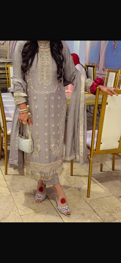 Full heavy kamdar suit for wedding