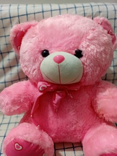 Brand new pink teddy bear - 17 inch l 16 inch wide| like new condition
