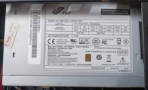 fsp 500 watt psu