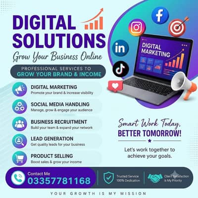 Digital Solutions – Professional Services Available