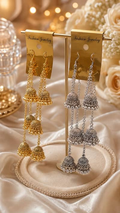 Kashmiri Jhumka Earrings – Beautiful Traditional Design