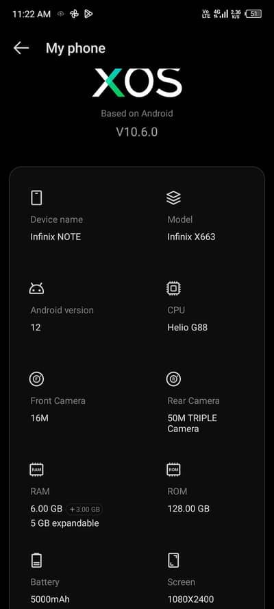 Infinix note
