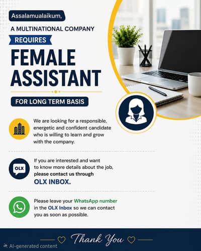 Required Married Female Assistant