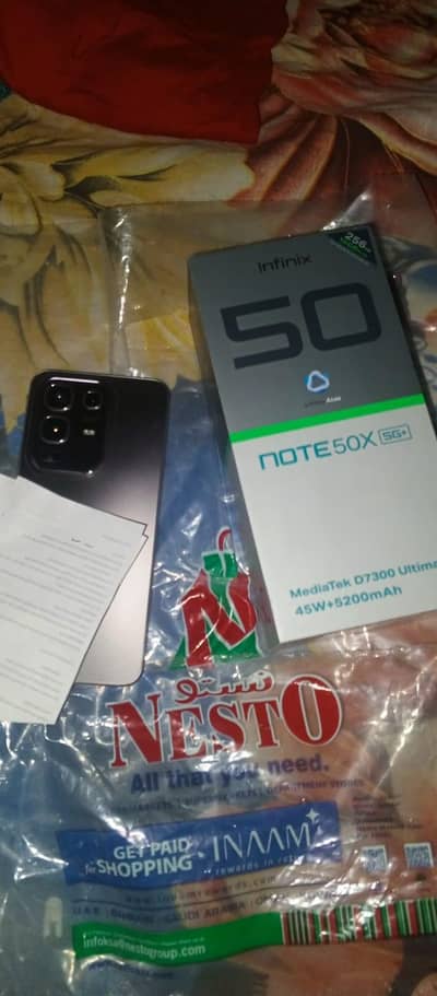 Infinix Note 50x DIMENSITY 7300 5G CAME FROM SAUDIA SIM TIME AVAILABLE