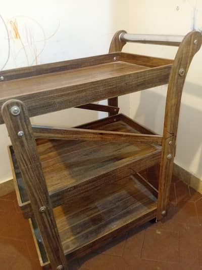 Wooden Tea Trolley – Used, Good Condition