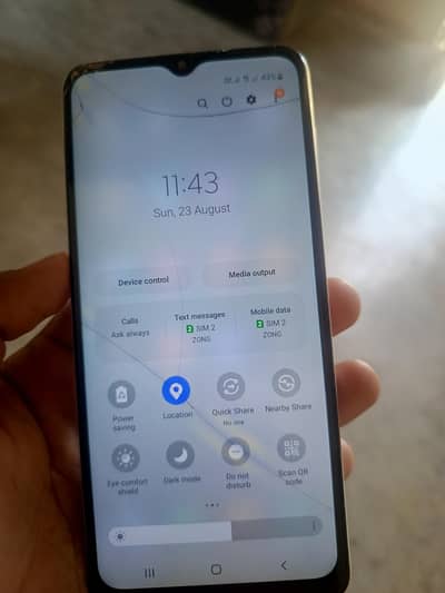 Samsung Mobile A12 ( box and original cable)