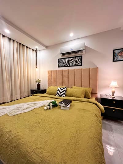 1 Bedroom VIP Full furnish flat per day available in Bahria town Lahore 0300 4561276
