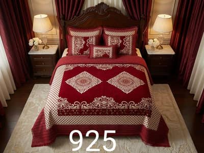 Free Delivery Premium velvet jacquard bedsheet