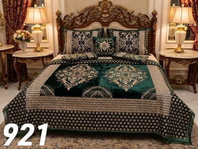 Premium velvet jacquard bedsheet